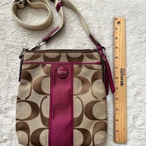Coach Crossbody Bag - Brown and Pink